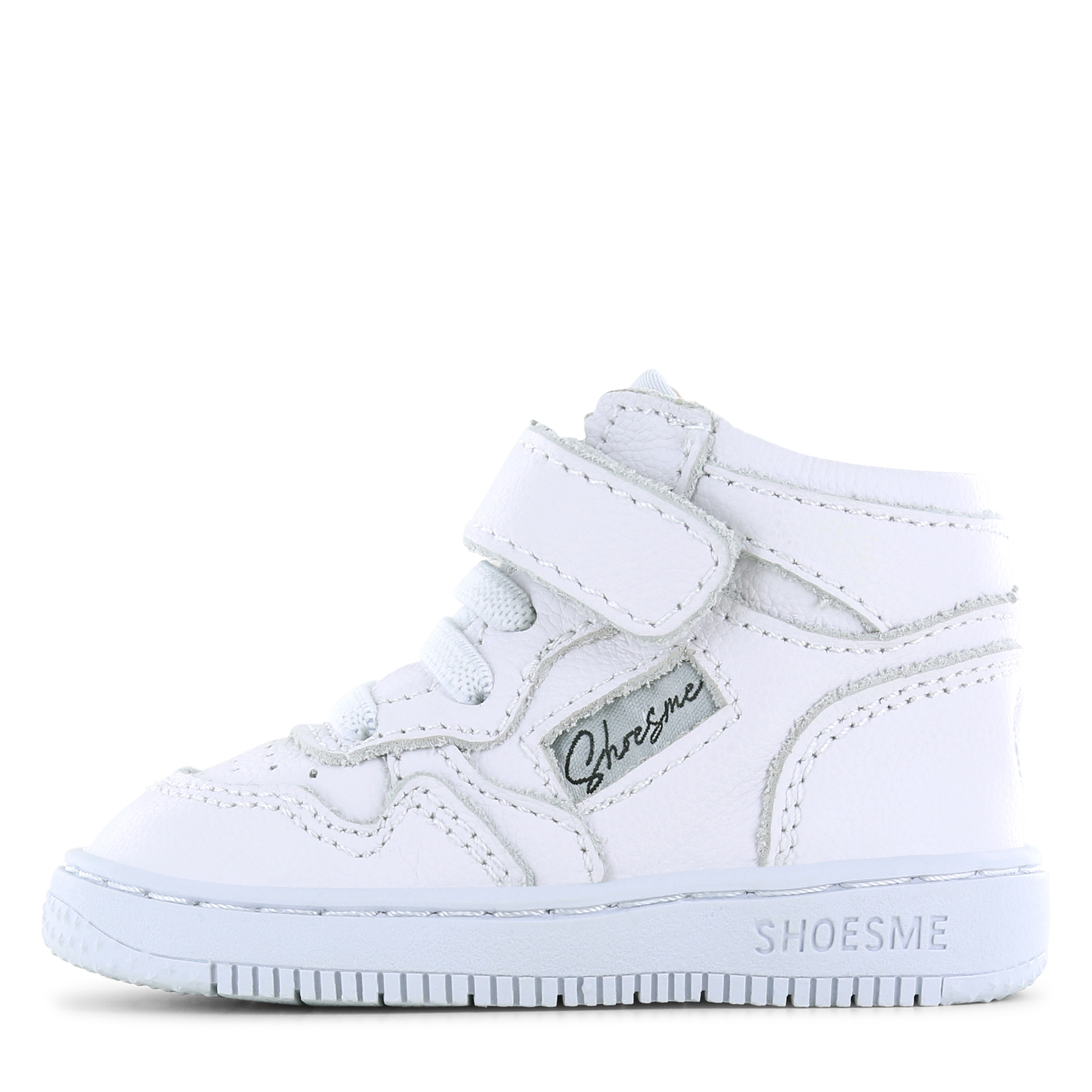 Shoesme wit basket sneakertje Leer | Uni schoenen