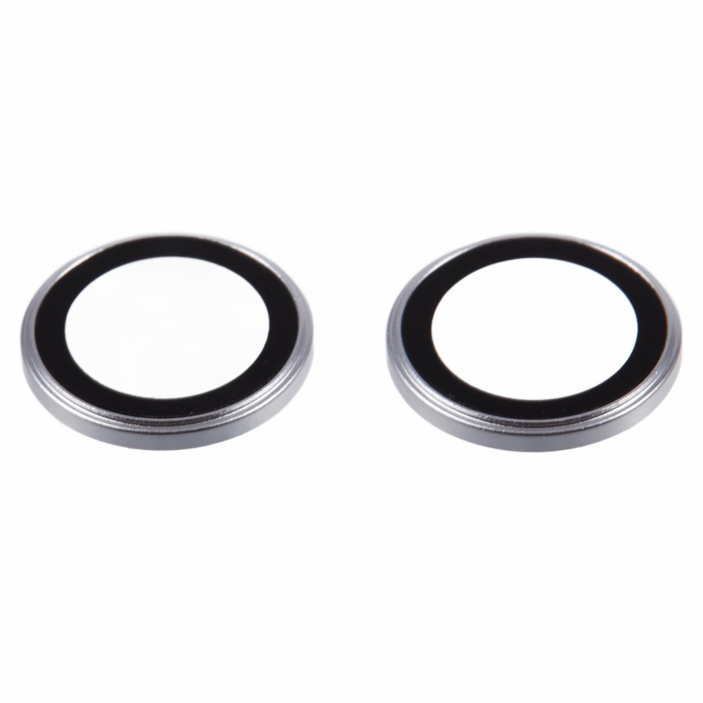 iPhone 16 / iPhone 16 Plus Kameraschutz Objektiv Ring Protector Abdeckung - Silber