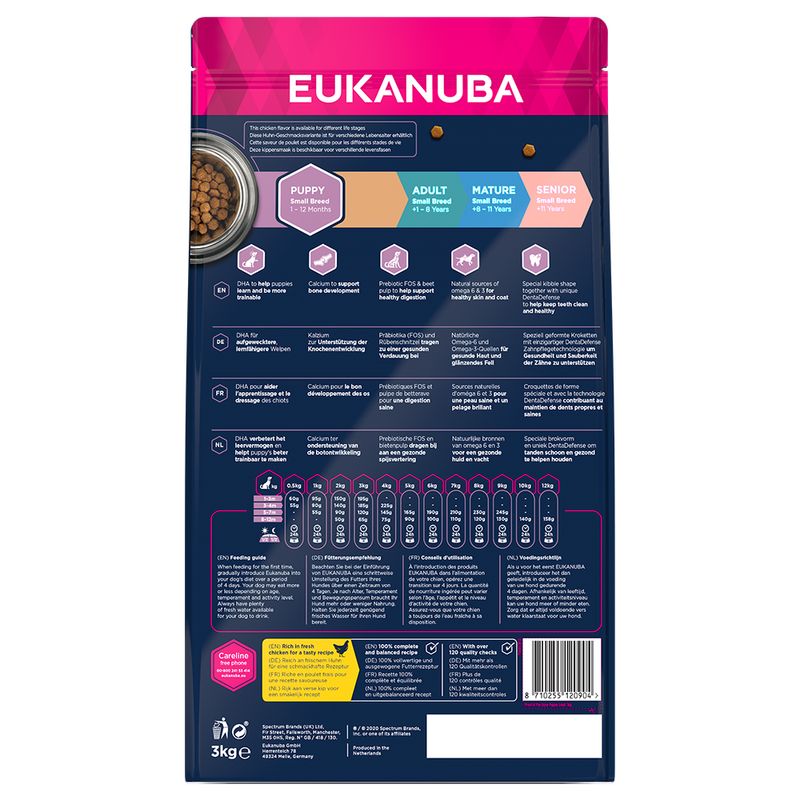 Eukanuba Puppy Small Breed poulet pour chiot