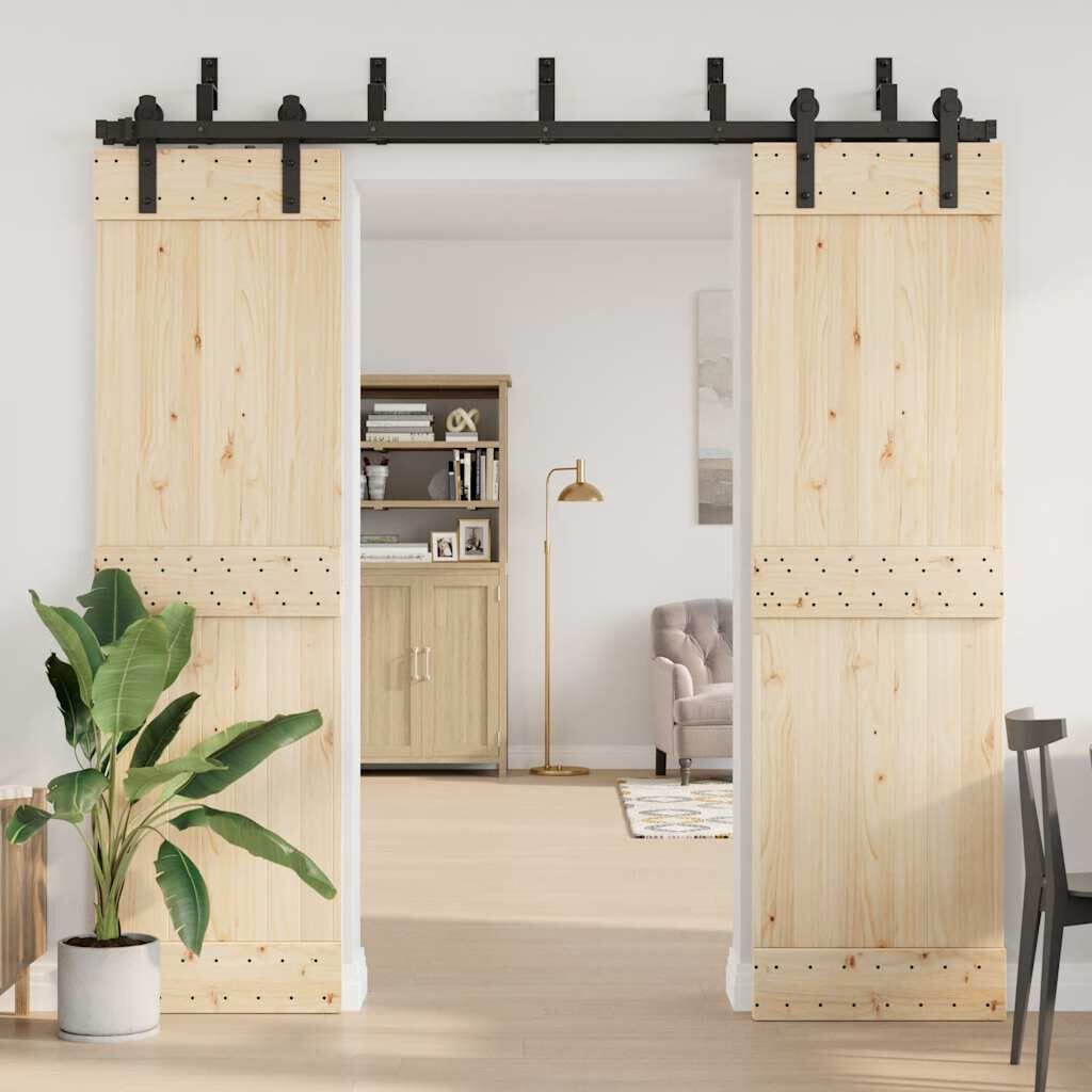 vidaXL Schuurdeur Bypass Handgrepen 5-Pack Koolstofstaal