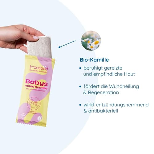 Krautbad Bio Babys milde Kamille (1 Beutel)