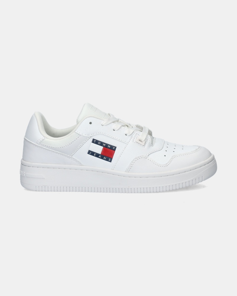 Tommy Jeans Retro Basket Essential Lage sneakers  - wit