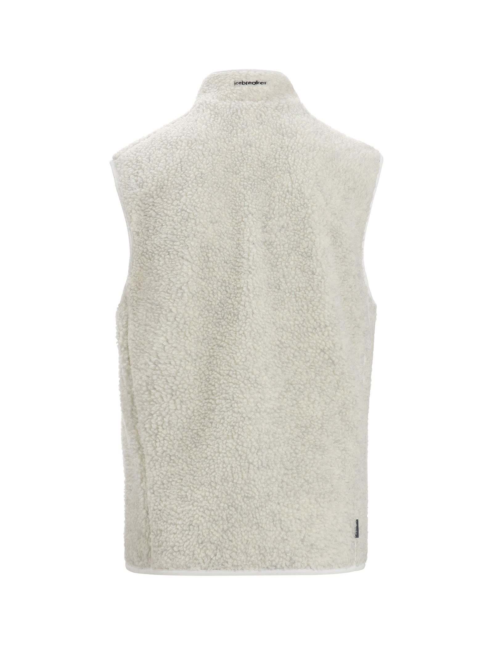 RealFleece Merino High Pile Vest Herre Ecru Heather/Snow
