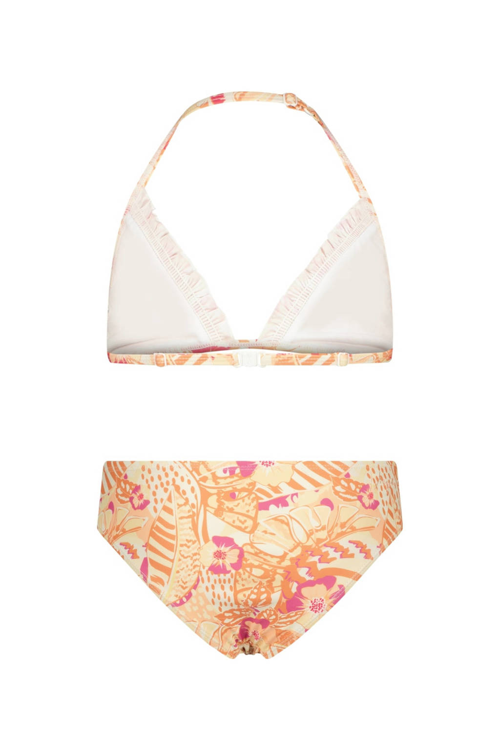 triangel bikini Zarley met ruches oranje