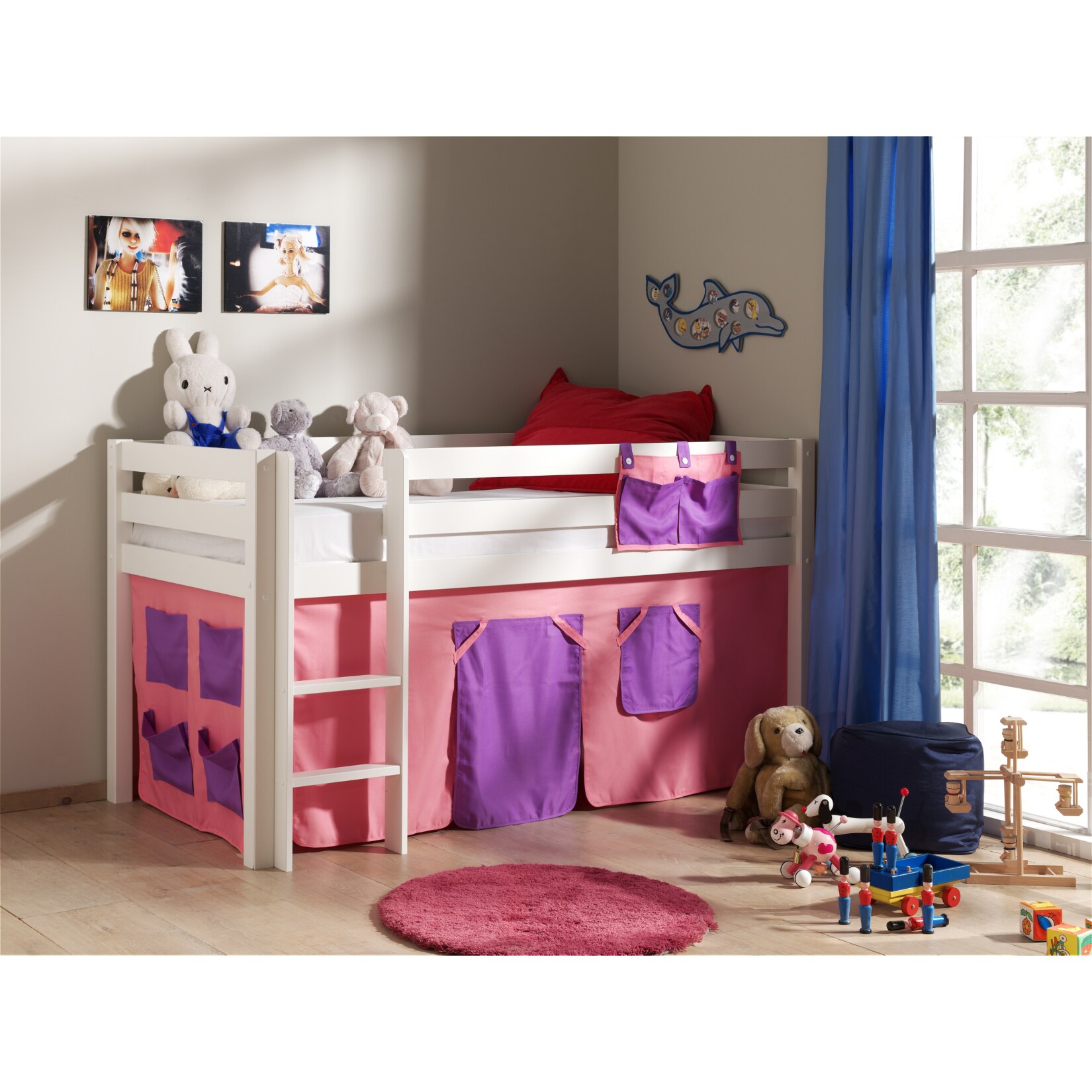 Vipack Spielbett Pino mit Textilset 