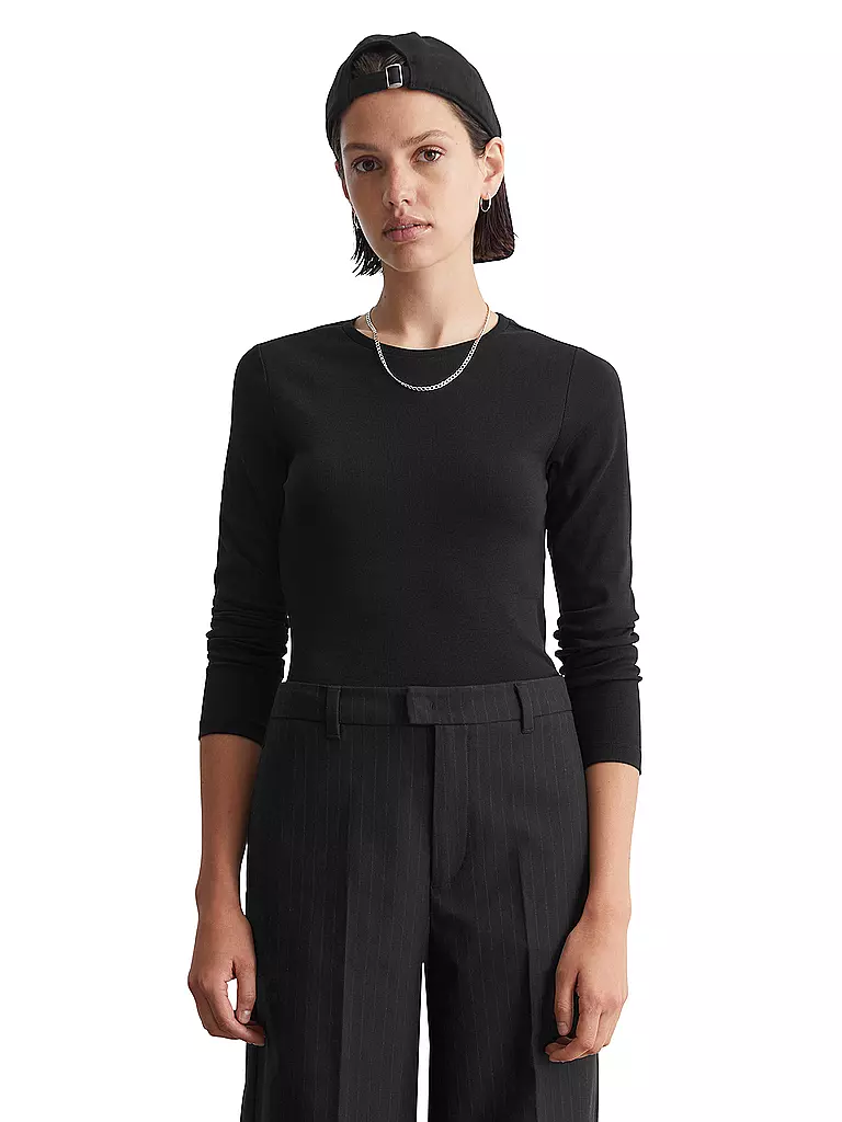 MARC O' POLO DENIM Langarmshirt  schwarz