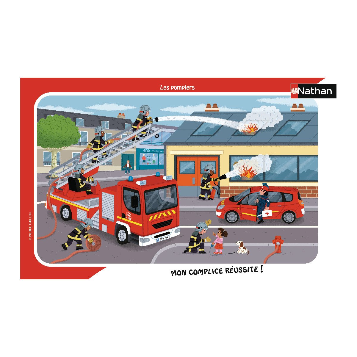 Puzzle cadre 15 pièces - Les pompiers