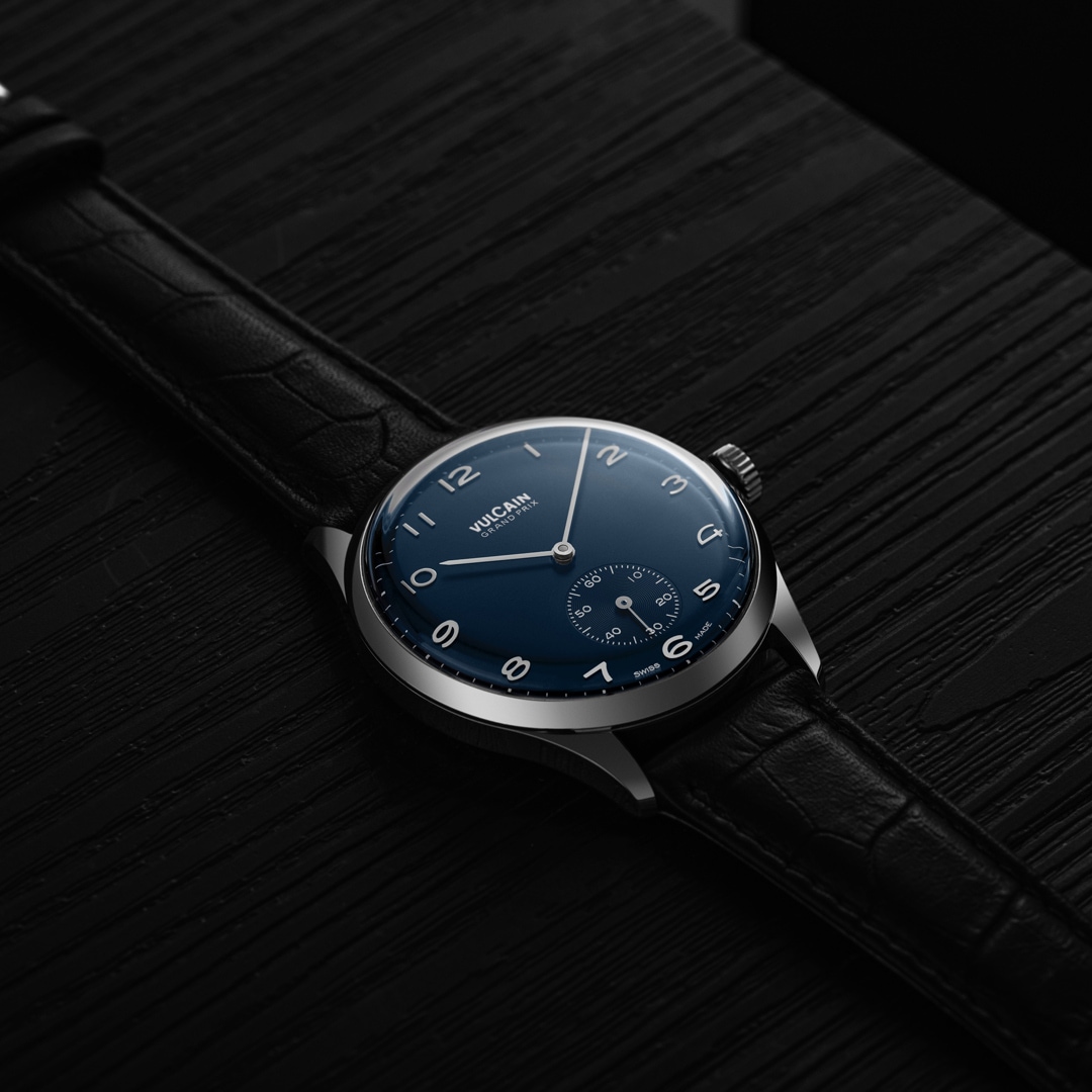 Vulcain Grand Prix Small Second Blue 39mm