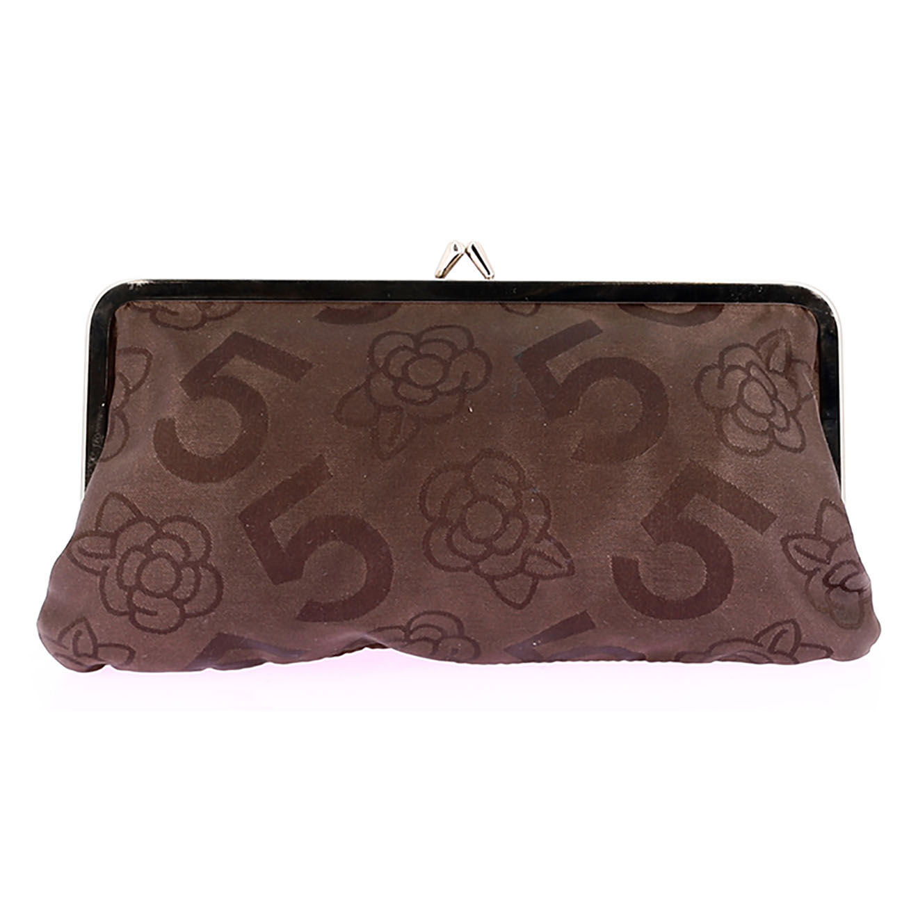 Chanel Pochette en Toile marron - Très bon état - 23x14 cm