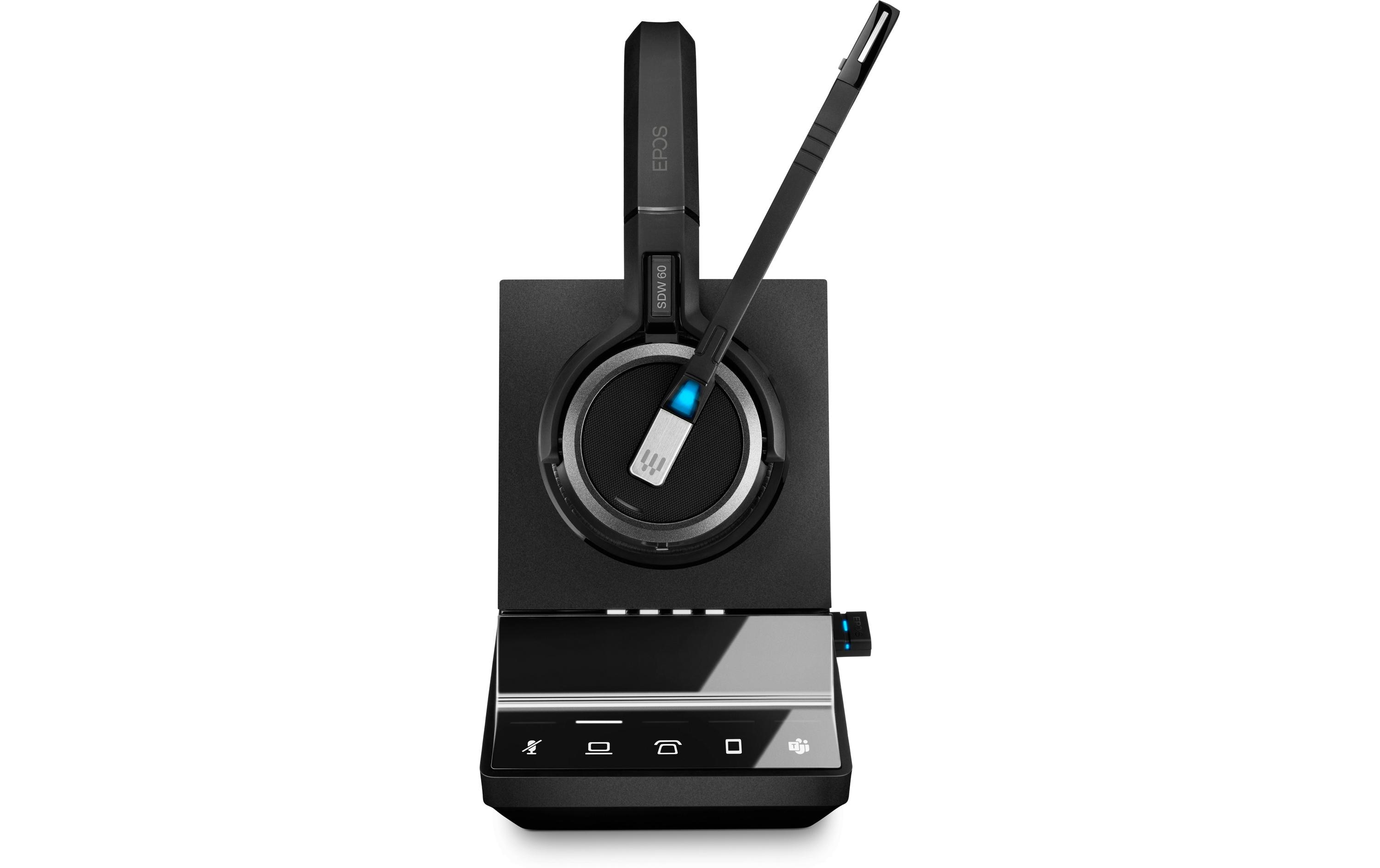 Headset IMPACT SDW 5066T Basisstation, inkl. BTD Dongle<br>Kabelloses DECT-Headset mit Basisstation für die Triple-Konnektivität