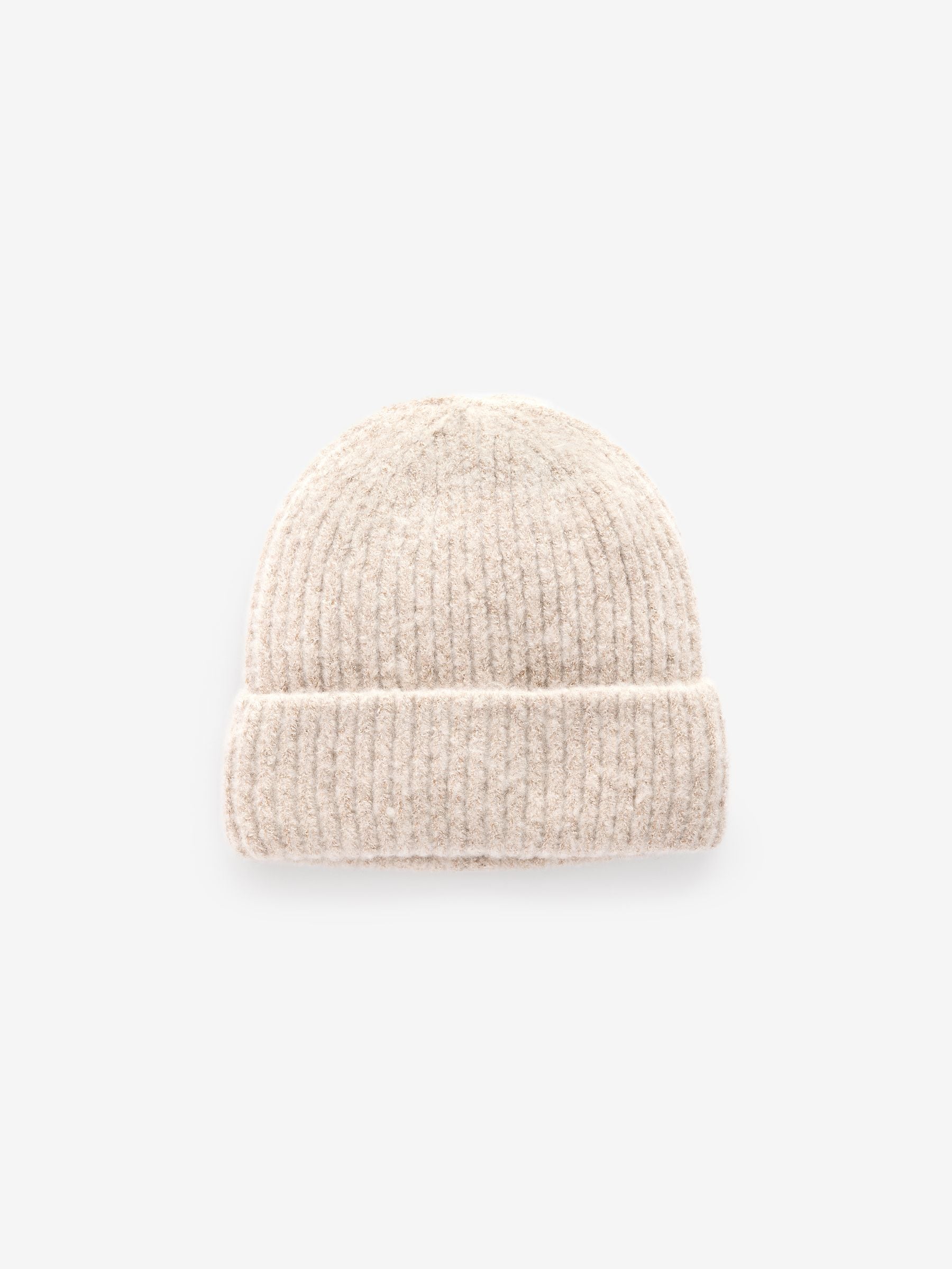 Moutkleurig - Fluffy beanie-muts (1-16jr)