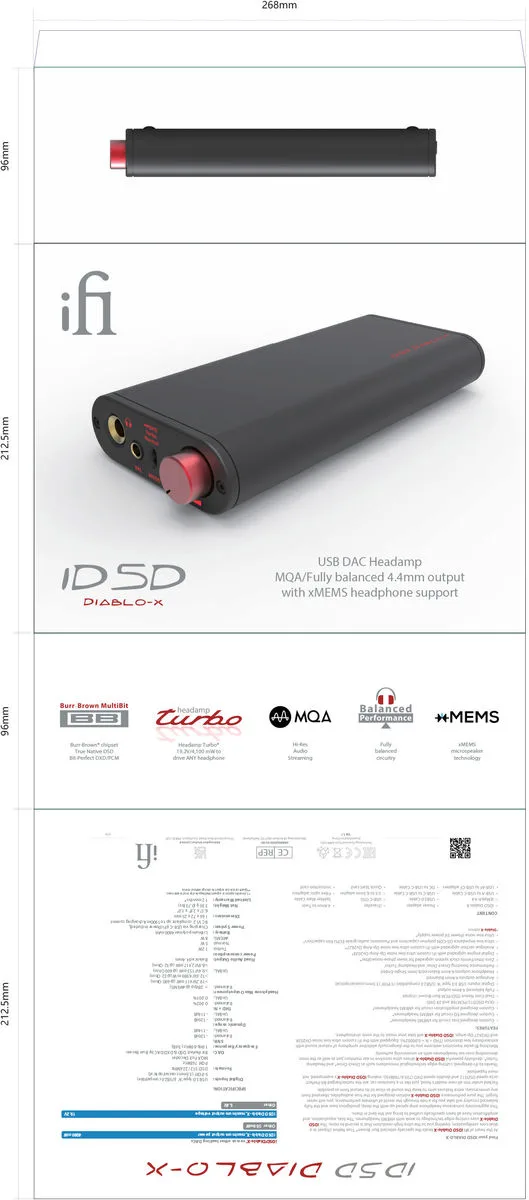 iFi Audio iDSD Diablo X DAC Audio portables
