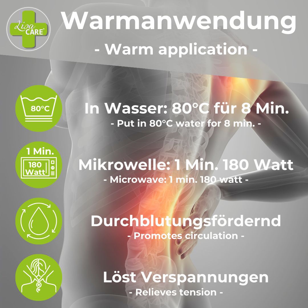 LisaCare Mehrfachkompressen Warm/Kalt Set Klein 12cmx8,5cm