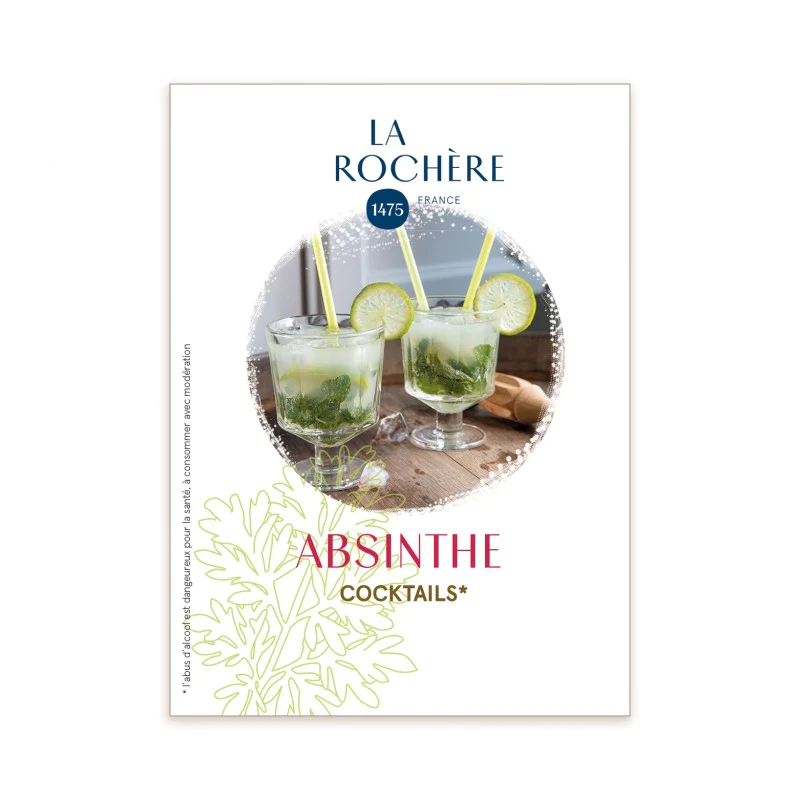 Set de 2 verres de dégustation, ABSINTHE La Rochère