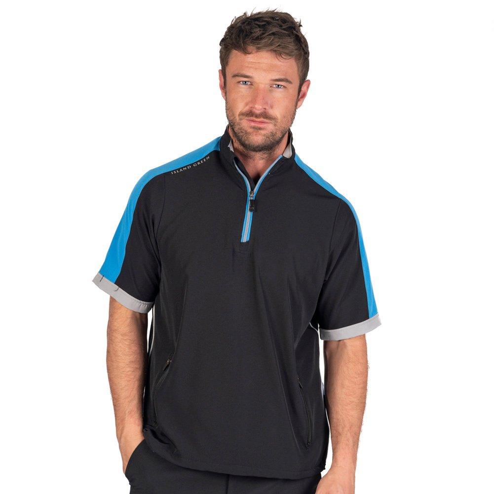 Island Green IslandGreen Golf Short Sleeve Ultra Light Windstopper Top Mens