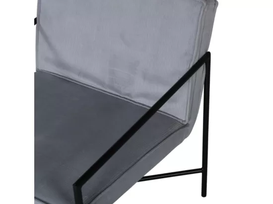 Fauteuil Design Velours Côtelé 