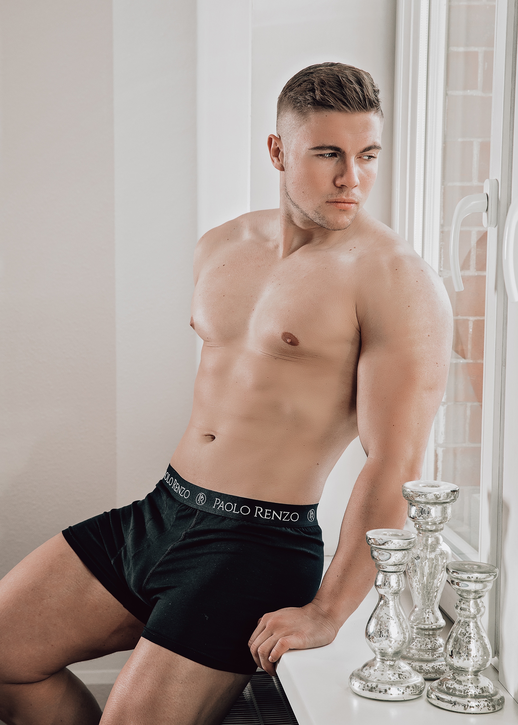 Paolo Renzo® Hipster Boxershorts 12 Stück - Größe XXL - Dunkelgrau