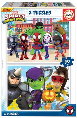 Spidey and His Amazing Friends Puslespill 2x20 Brikker
