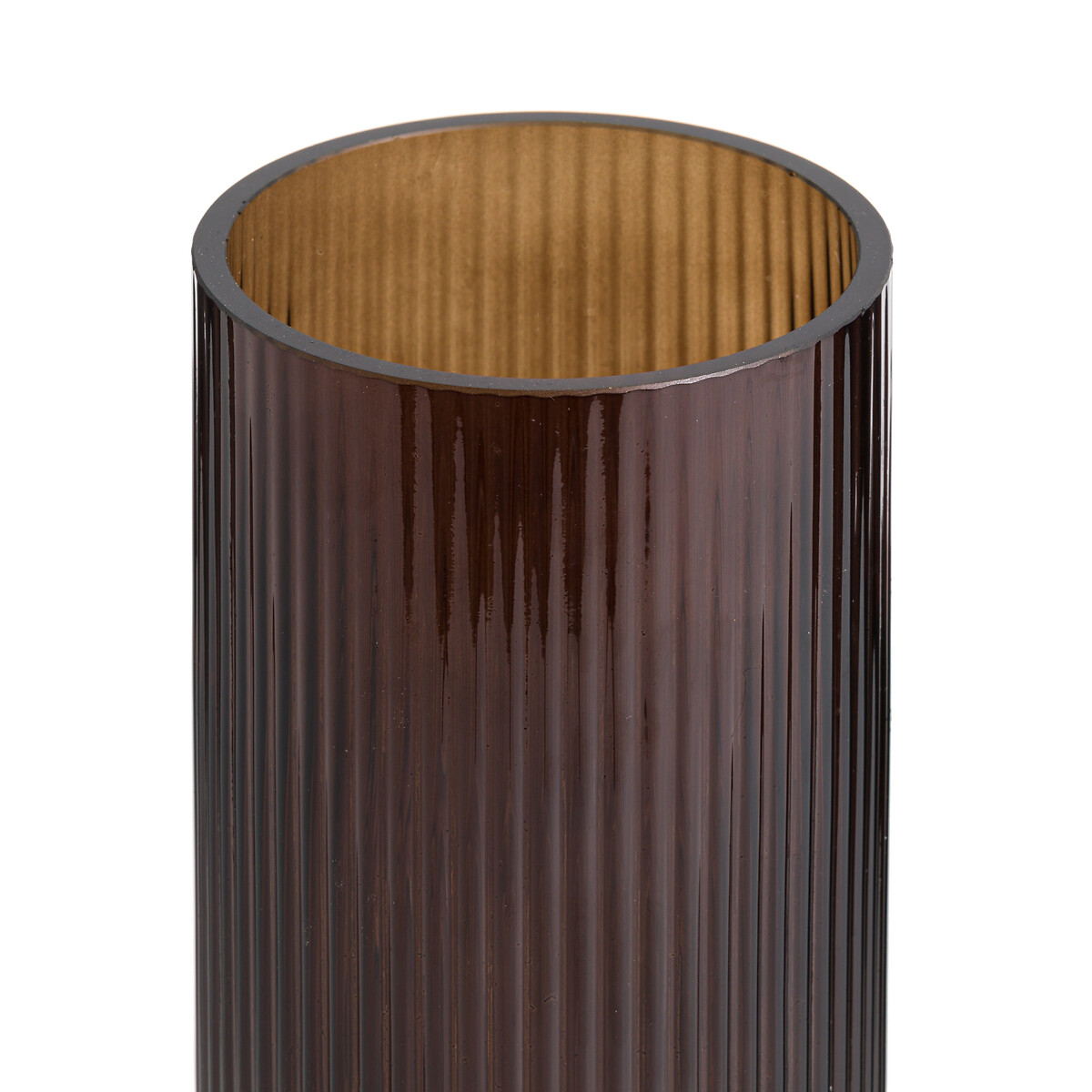 LA REDOUTE INTERIEURS<br>Vaso em vidro canelado Alt.26 cm, Valira