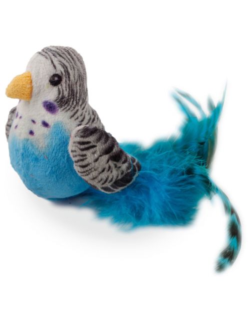 All For Paws Bouncing Bird - Kattenspeelgoed - 10x20x7 cm Assorti