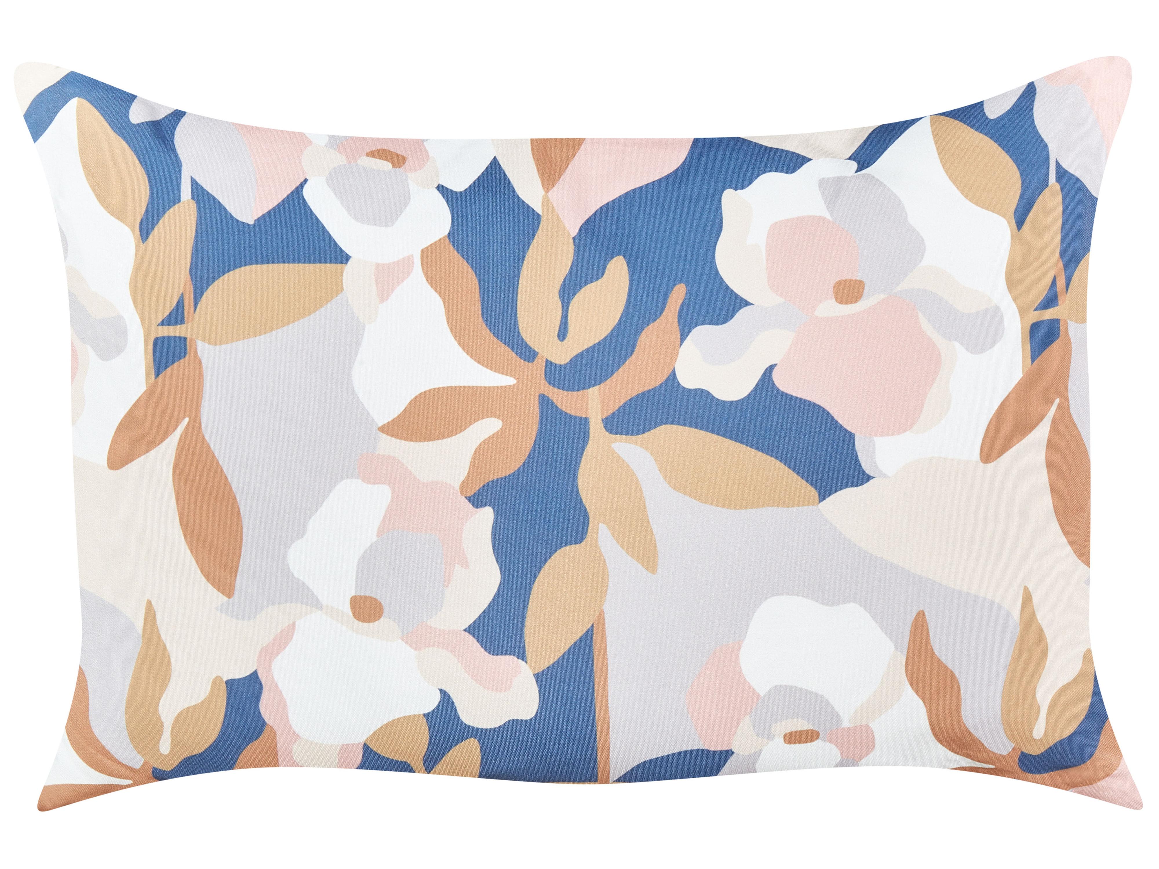 Set van 2 tuinkussens VEREZZI bloempatroon 40 x 60 cm Meerkleurig