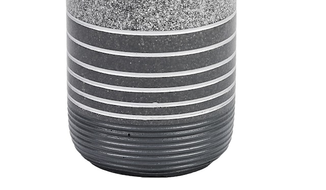 Seifenspender Salta 7x18,5 cm Anthrazit/Stein-Optik Polyresin