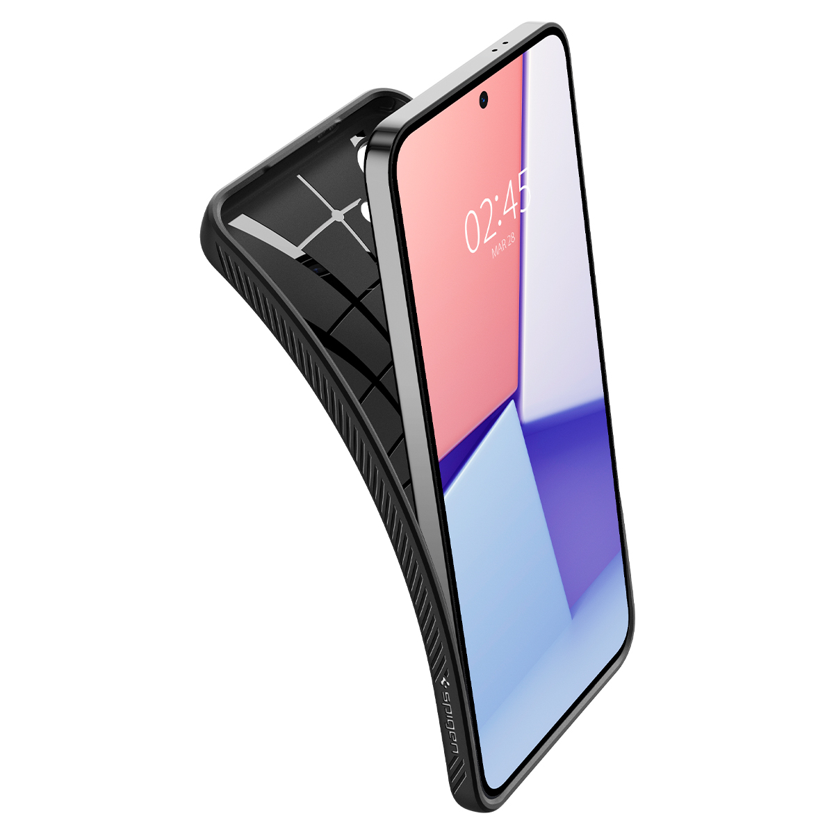 Samsung Galaxy S24 Liquid Air Case Gummi Hülle (ACS07347) - Schwarz (Matt)