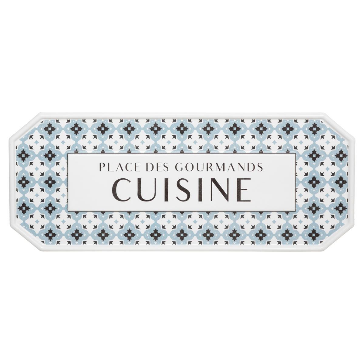 PLAQUE PORTE METAL CARREAUX
