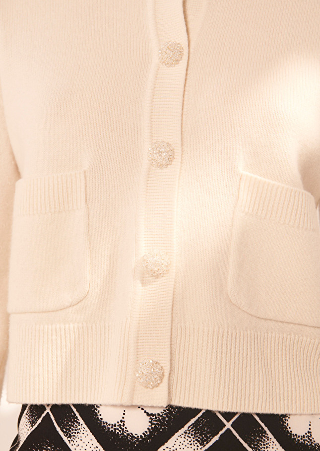 Gilet Gyslainécru en laine