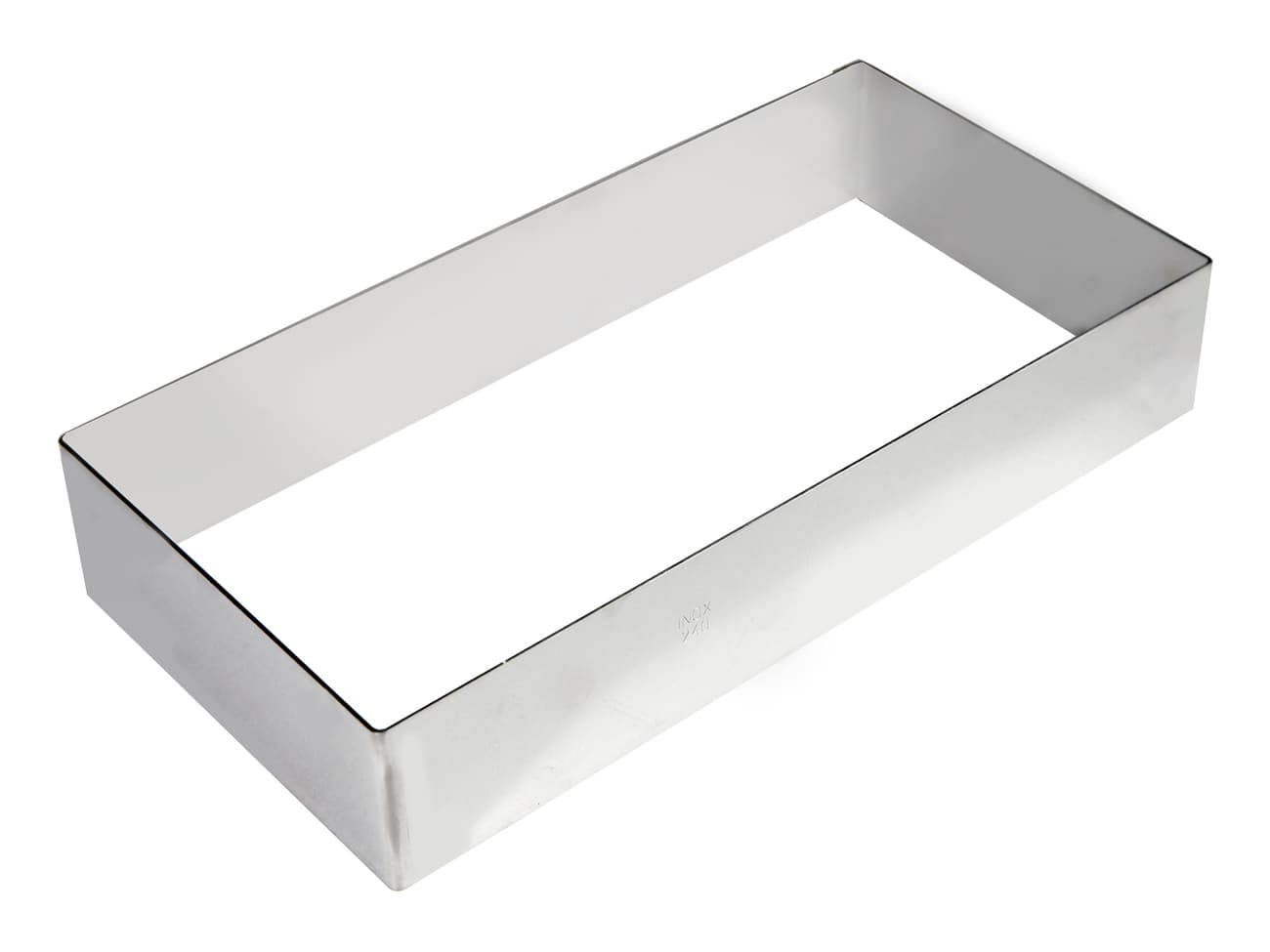Rectangle inox - 20 x 10 x ht 4,5 cm - Gobel
