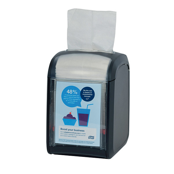 Distributeur de serviettes Tork Xpressnap Fit ®, modèle table, noir