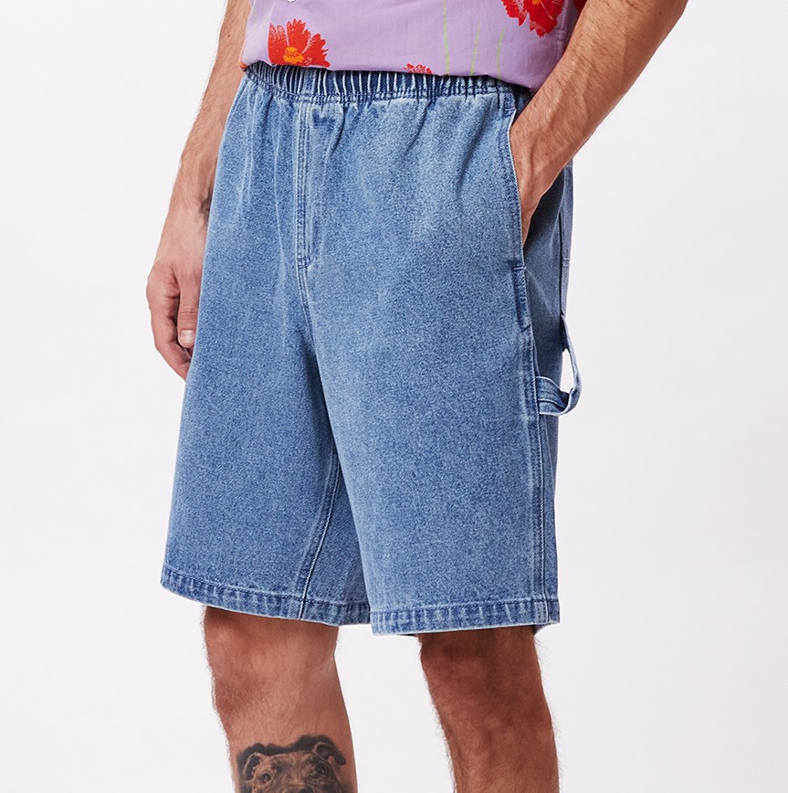 Obey Easy Denim Carpenter Short Light Indigo