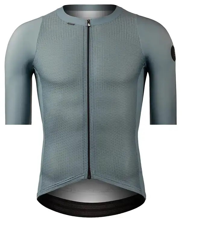 Etxeondo Gara Fietsshirt Korte Mouwen Grijs/Blauw Heren