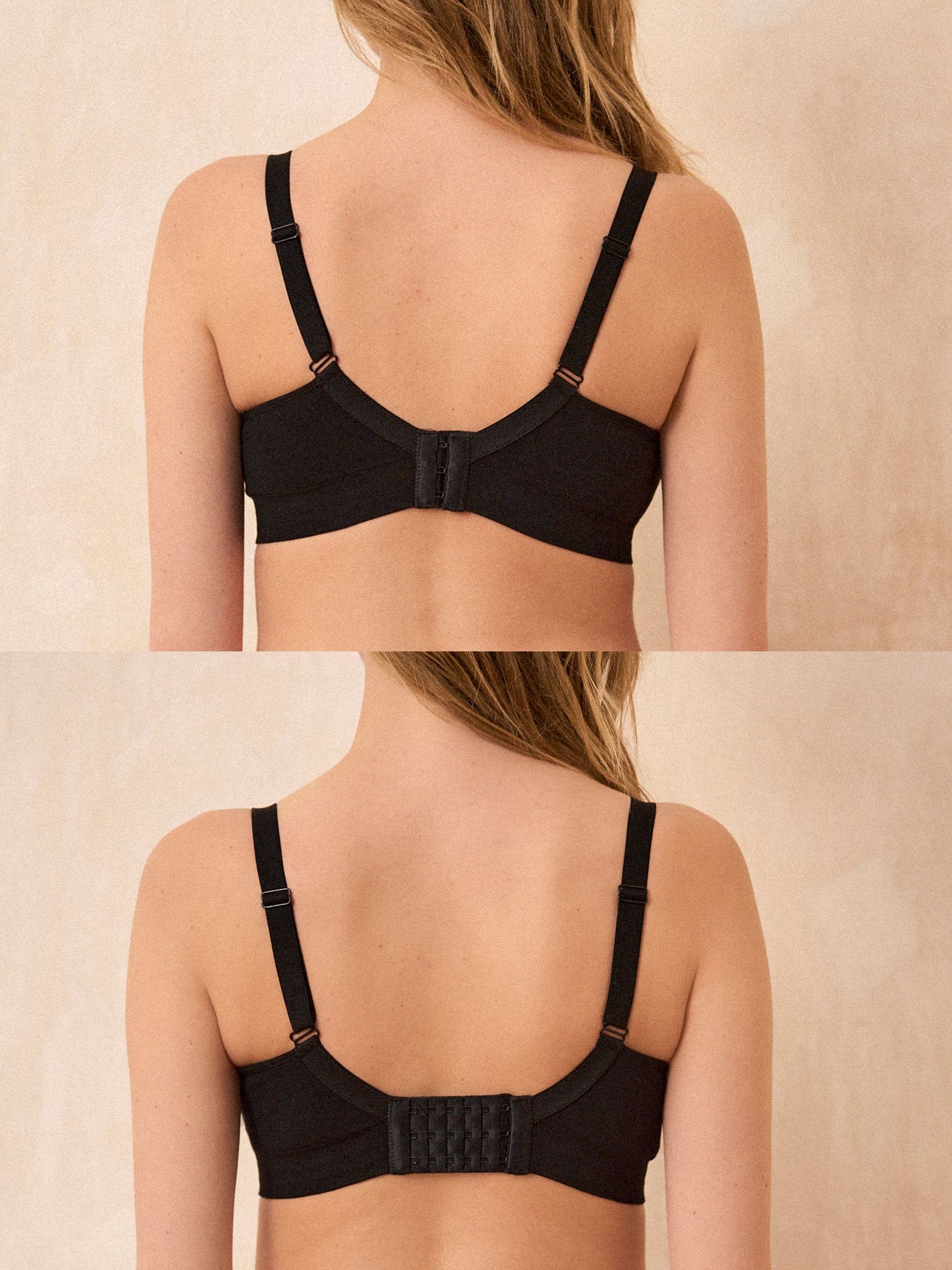 Zwart - Seraphine Black & White Maternity & Nursing Bras – Twin Pack