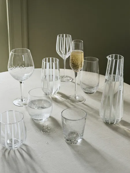 Broste Copenhagen Stripe Rødvinsglas