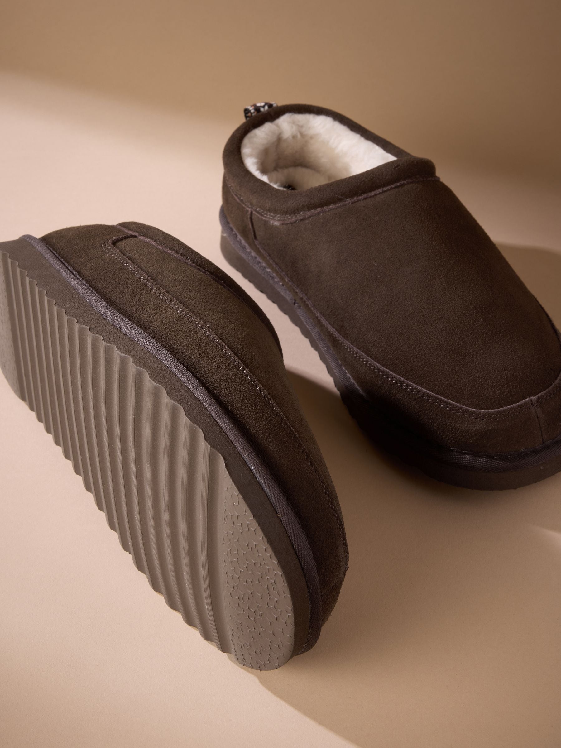 Bruin - Signature Suede Faux Fur Lined Slippers