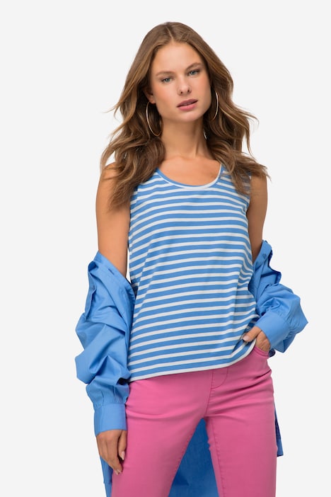 Ringeltop, Slim Fit, Rundhals