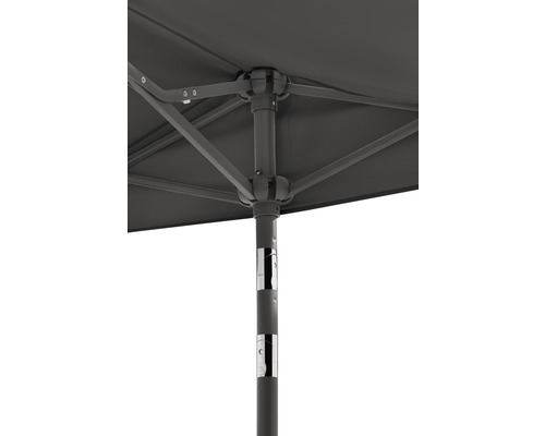 Schneider Salerno Mezza parasol, 150 x 150 cm, antraciet