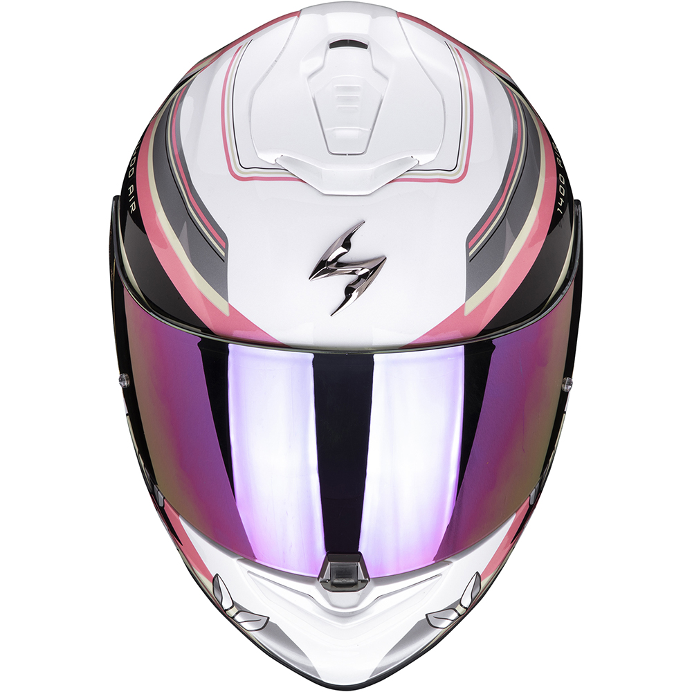 Scorpion - Casque Exo-1400 Evo Air Gaia Blanc brillant / Rose