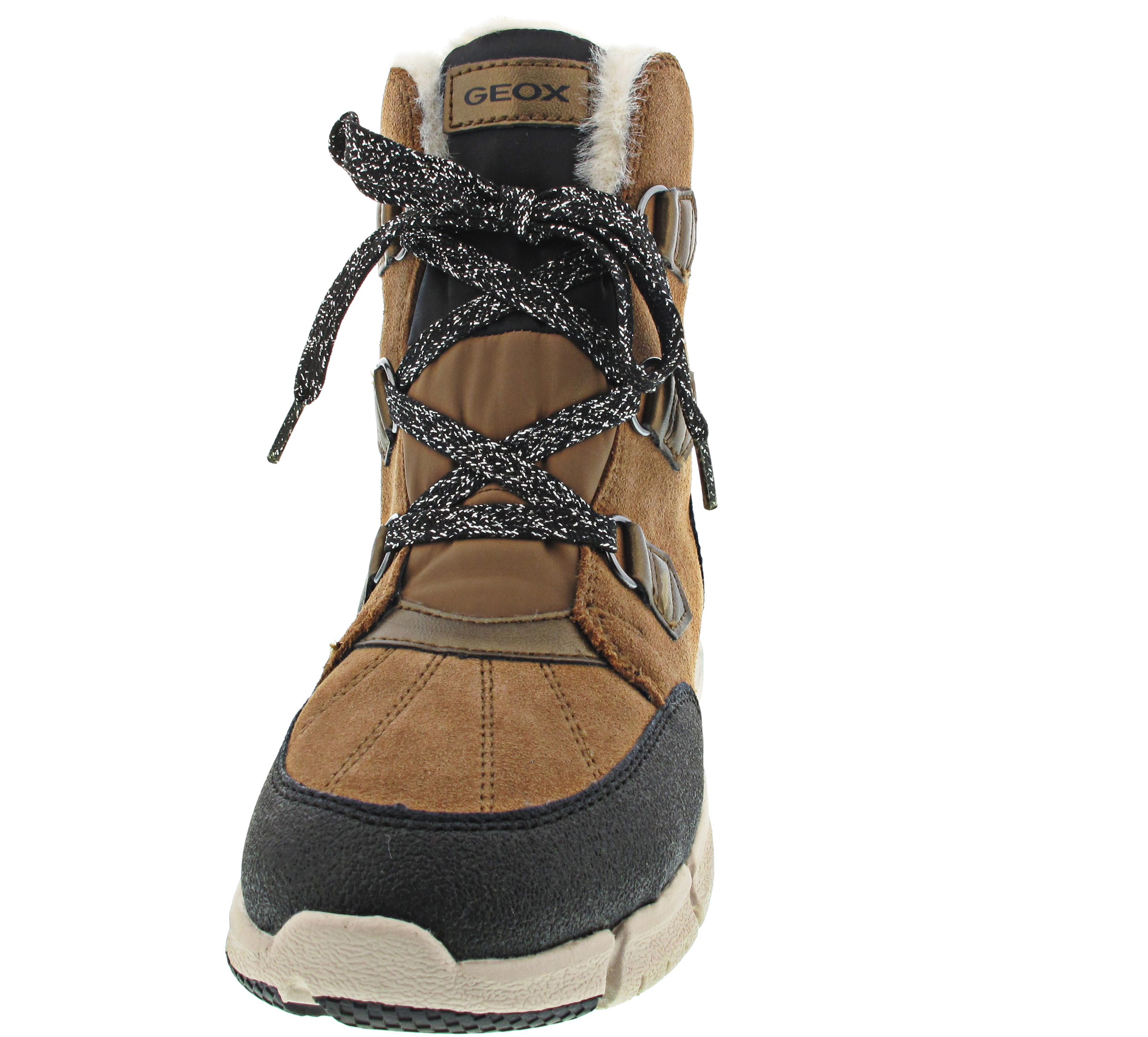 Geox Flexyper Girl B ABX Stiefel TEX braun kombi