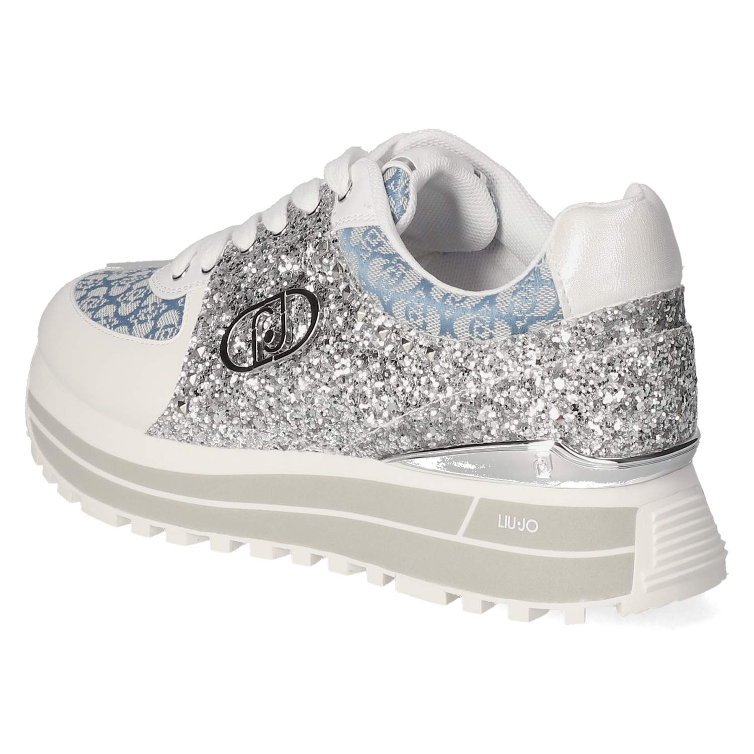 LIU JO Low Sneaker MAXI WONDER 87 - silver