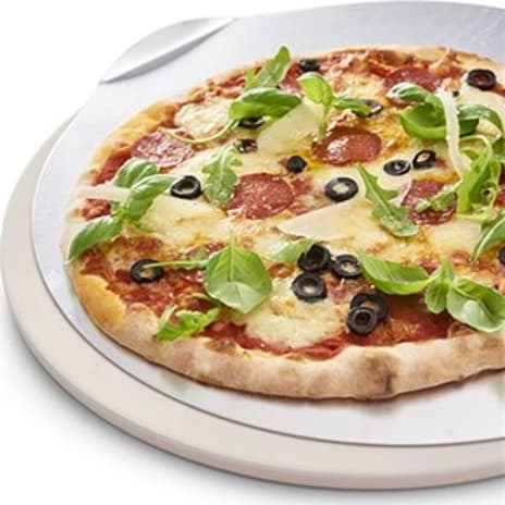 Dangrill pizzasten med alu bageplade Ø: 38cm