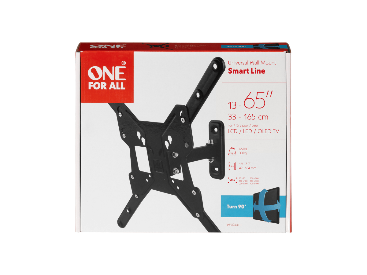 One For All Smart Turn 90° TV Beugel - 13 tot 65 inch