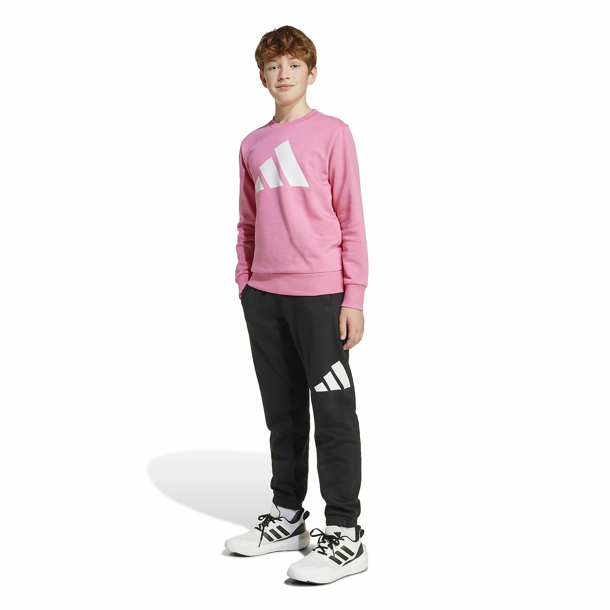 ADIDAS ROUPAS ESPORTIVAS<br>Conjunto de treino infantil em fleece escovado