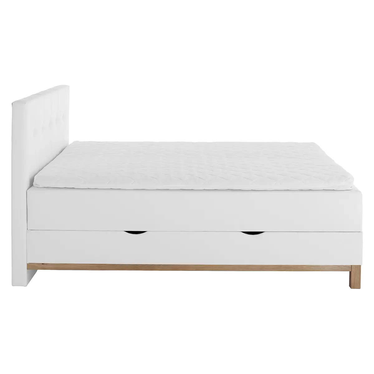 Boxspringbett CATANIA 160x200 weiss