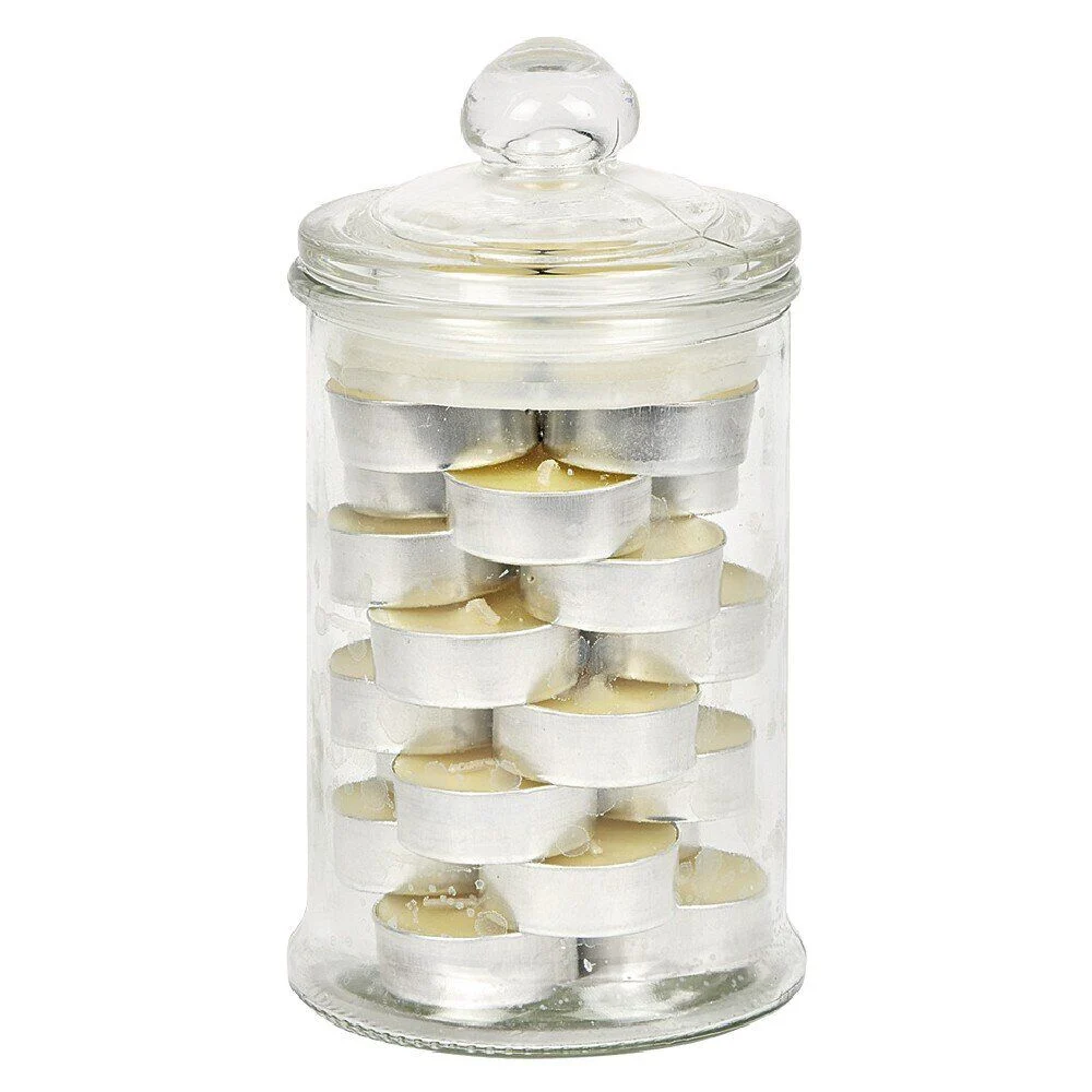 Bonbonnière avec 24 bougies chauffe-plat
