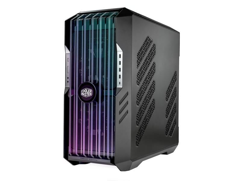 Cooler Master PC-Gehäuse HAF 700 EVO Schwarz Vielseitig einsetzbarer Big-Tower mit Sichtfenster