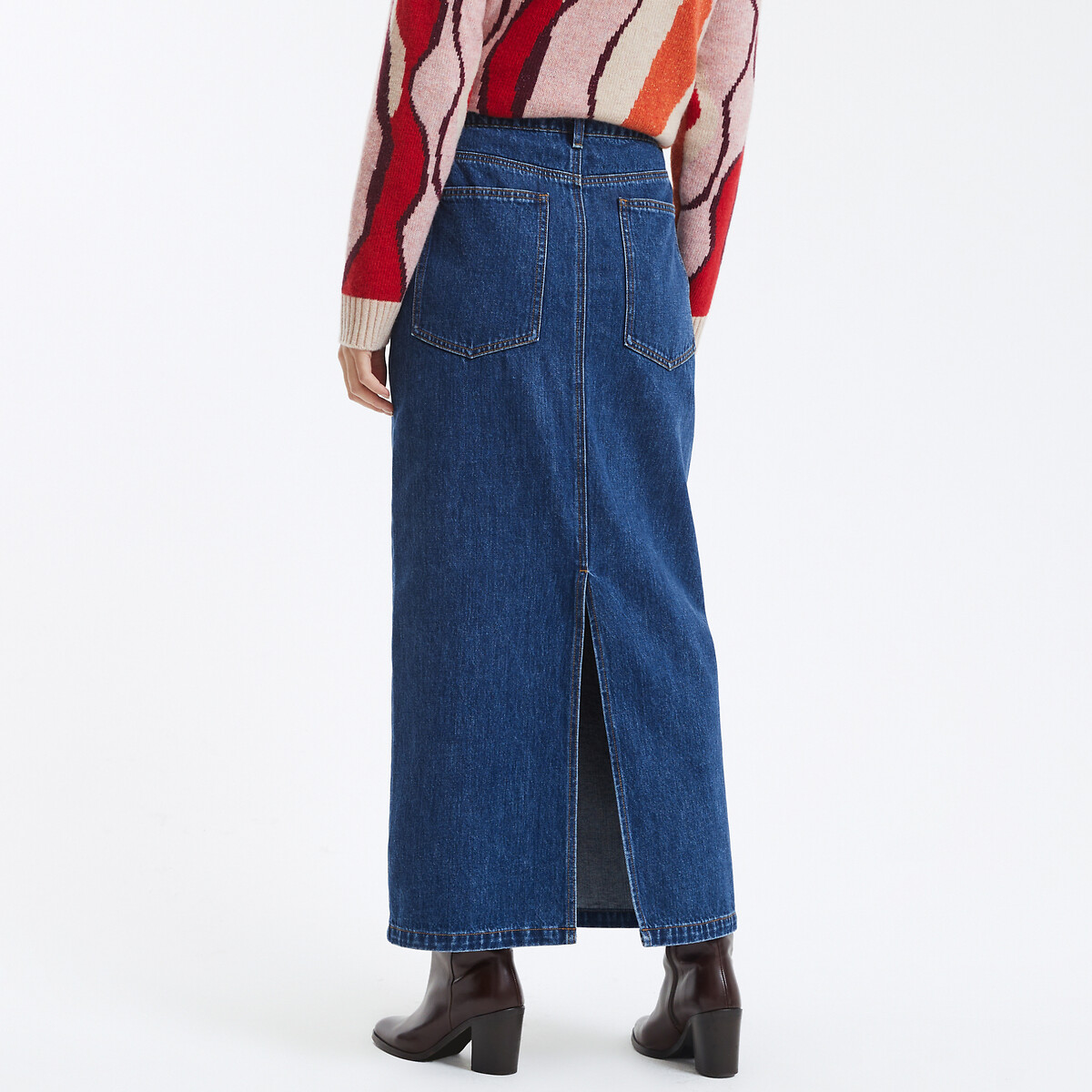 SUNCOO<br>Saia jeans longa e elegante
