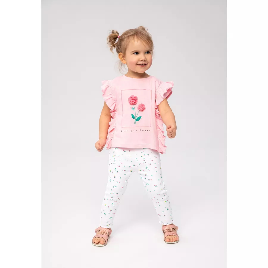 MINOTI T-Shirt und Leggings im Set HellrosaWeiß