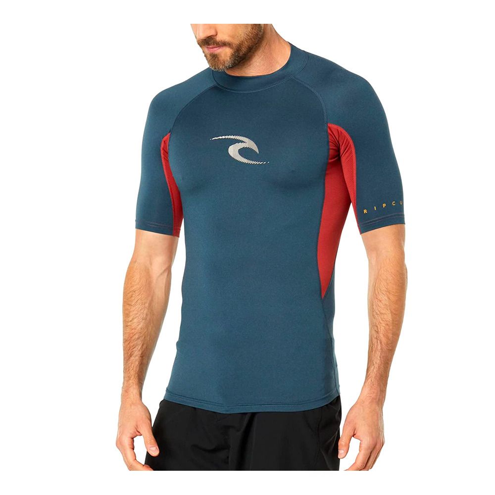 Rip Curl WAVES - Rashguard Homme navy marle